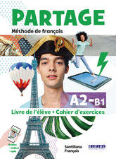 ✅ PARTAGE A2/B1 2ºBACH LIVRE+CAHIER 23 I AA,VV I SANTILLANA I 9788490498231